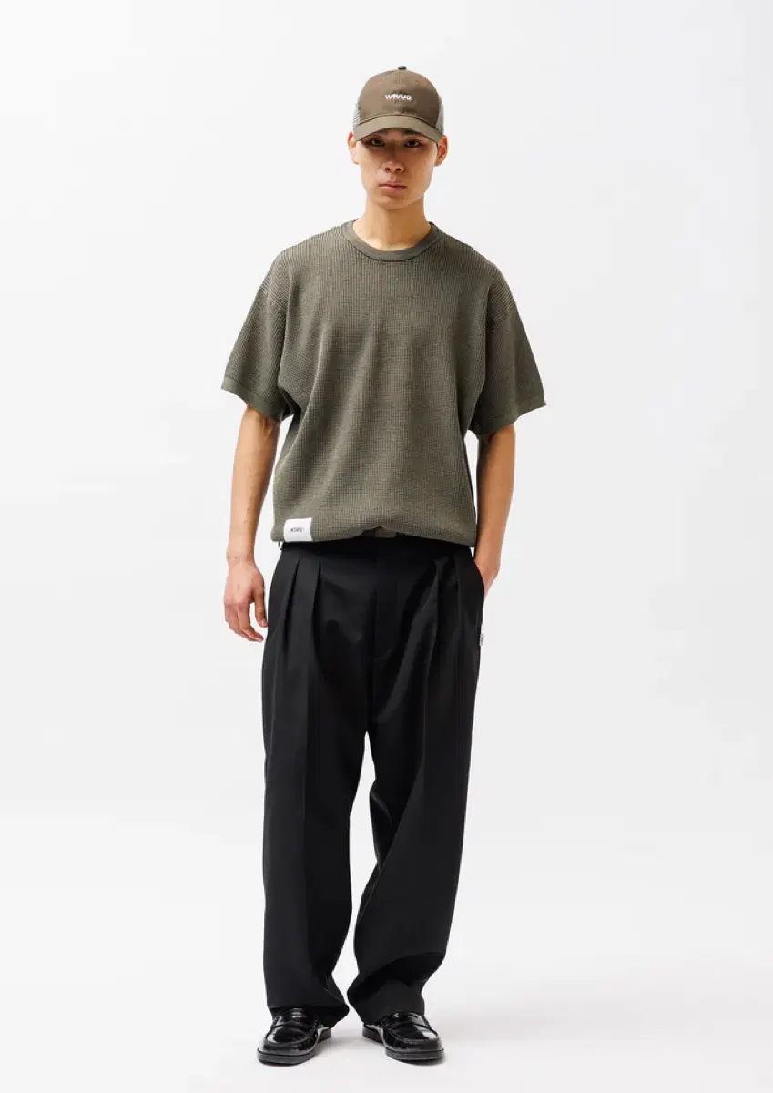 スラックス WTAPS 20aw TUCK TROUSERS WOOL TWEED WTAPS 20AW TROUSERS TUCK - ⁄ WOOL TWEED Men's COTTON Trousers in 0
